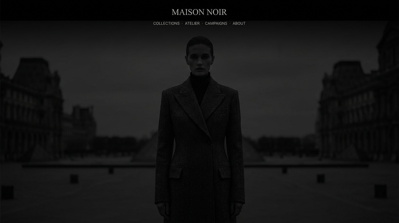 A luxury fashion landing page I built