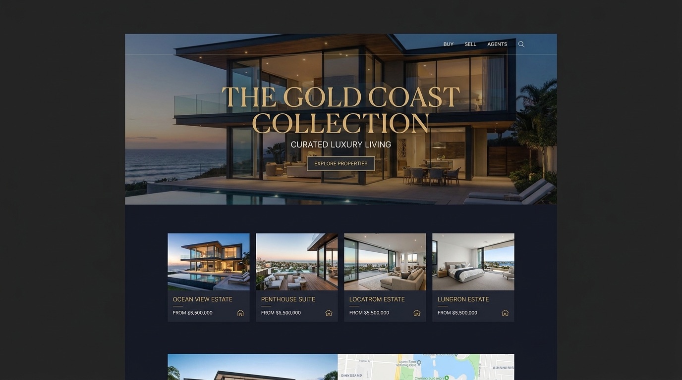 A real-estate landing page I built
